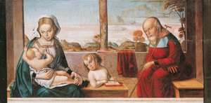 Holy Family with Young Saint John by Master of Astorga